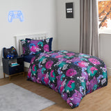 Neon Gaming  Kids Bed Sheet