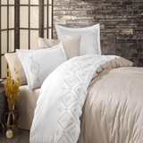 Beach Embroidery Duvet Set - The Linen House