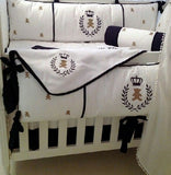 Bear Crown baby Cot Set - The Linen House