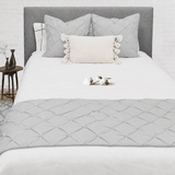 Bed Runner With Two Cushions - The Linen House