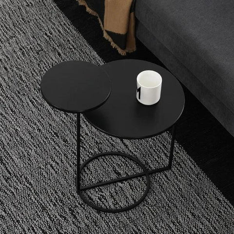 Modern Metal 2-Tiered Double Tray Side Table - The Linen House