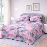 Beige Heart Print Bedsheet (3pcs) - The Linen House