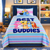 Best Buddies Cartoon Pups Kids Bedsheet - The Linen House