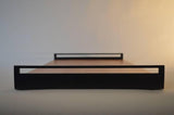 Blackened Metal and Wood Service Tray - The Linen House