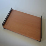 Blackened Metal and Wood Service Tray - The Linen House
