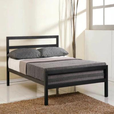 Modern Metal Bed Frame with 2 Side Tables – Elegant Bedroom Furniture Set