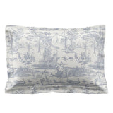 Blue Chambray Braysmith Toil Printed Duvet Set – Luxury Bedding - The Linen House