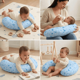 Blue Fairy Castle Nursing Pillow - The Linen House