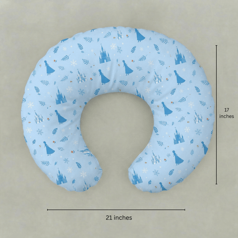 Blue Fairy Castle Nursing Pillow - The Linen House