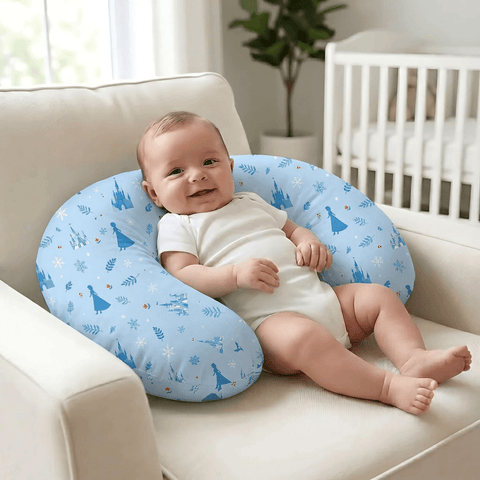 Blue Fairy Castle Nursing Pillow - The Linen House