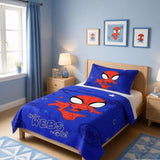 Blue Web Hero Kids Bedsheet Set - The Linen House
