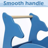 Blue Whale 2 - in - 1 Baby Learning Walker Wooden Strollers - The Linen House
