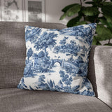Blue & White Toile Decorative Cushion - The Linen House