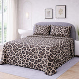 Bold Leopard Printed Bedsheet - The Linen House