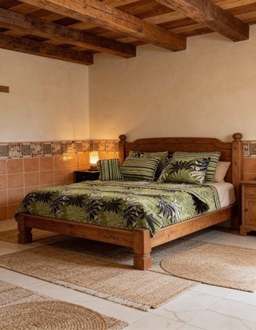 Bold Stripes 7Pc Cotton Printed Bedspread Set - The Linen House