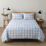 Bow Gingham Print Bedsheet – King Size - The Linen House