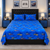 Boys Racing Printed Bed Sheet - The Linen House
