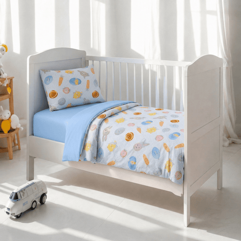 Bunny Garden Baby Cot Set - The Linen House