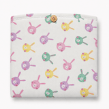 Bunny Garden Diaper Changing Sheet - The Linen House