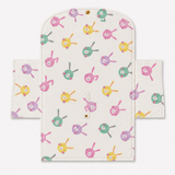 Bunny Garden Diaper Changing Sheet - The Linen House
