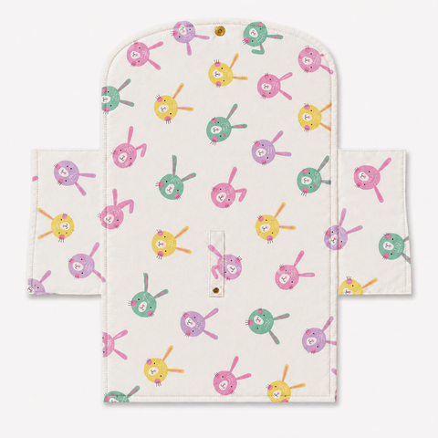 Bunny Garden Diaper Changing Sheet - The Linen House