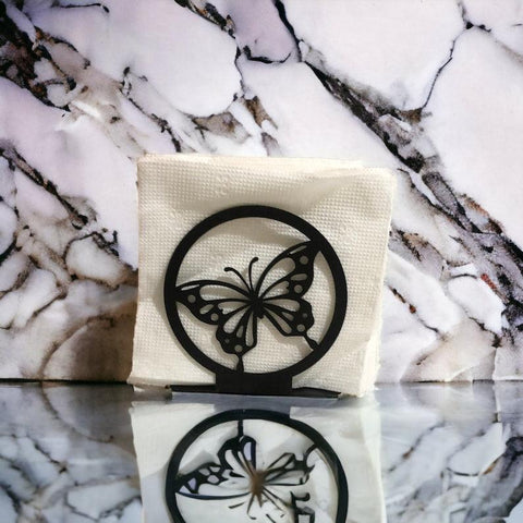 Buterfly Napkin Holder, Metal Kitchen Accessories, Dining Accessories, Metal Napkin Holder, Kitchen Decor, Kitchen Storage - The Linen House