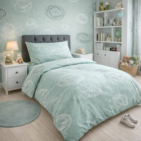 Calming Circles Printed Kids Bed Sheet - The Linen House