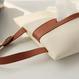 Car Mounted Leather Tissue Bag - The Linen House