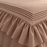 Elegant Triple Border Ruffled Duvet Set
