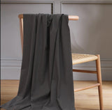 Charcoal Drift Sofa Throws Thermal - The Linen House