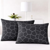 Charcoal Geometric Pillow Cover – Set of 2 - The Linen House