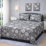 Chic Florals Printed Bedsheet - The Linen House