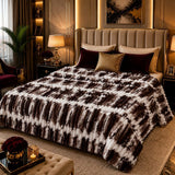 Chocolate Brown Fleece Blanket - The Linen House