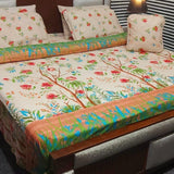 Classic Cream Botanical 7Pc Bedspread Set - The Linen House