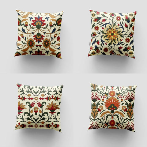 Classic Folk Florals Cushion Covers (Pack of 4) - The Linen House