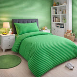 Classic Green Stripes Kids Bedsheet - The Linen House