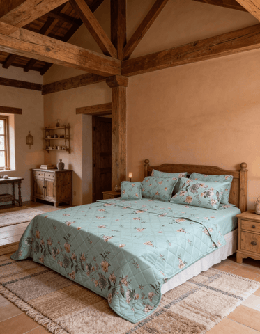 Classic & Modern Printed Bedspread Set – 7 Pieces - The Linen House