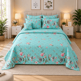 Classic & Modern Printed Bedspread Set – 7 Pieces - The Linen House