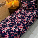Classic Rose Pattern Style Print Bedsheet – Single Size (Pack of 2) - The Linen House