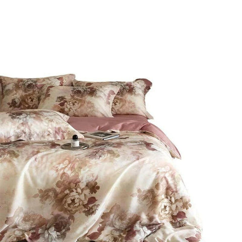 Classic Rose Print Duvet Bedding Set – Soft & Stylish Duvet Cover - The Linen House