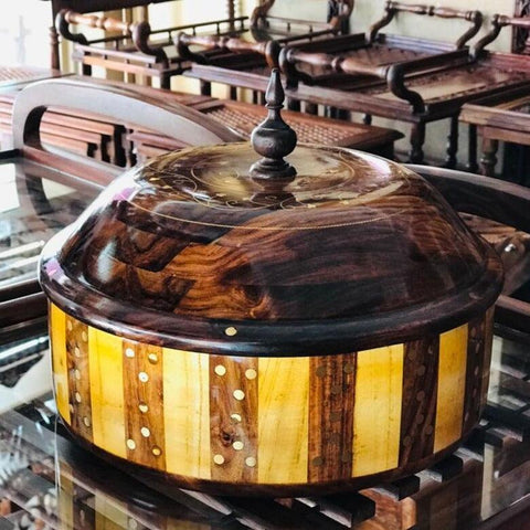 Classic Wooden Hot Pot - The Linen House