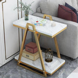 Coffee Table Nordic Luxury Double Side Table - The Linen House