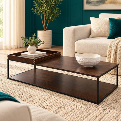 COFFEE TABLE WITH TRAY - The Linen House