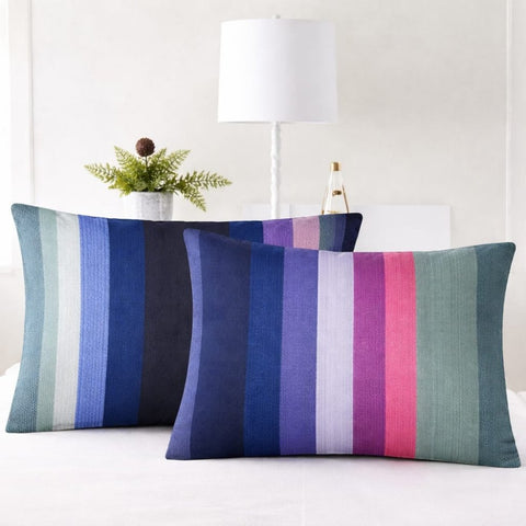 Color Rhythm Home Accent Pillows Cover (Pack of 2) - The Linen House