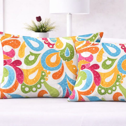 Color Splash Paisley Pillow Cover (Pack of 2) - The Linen House