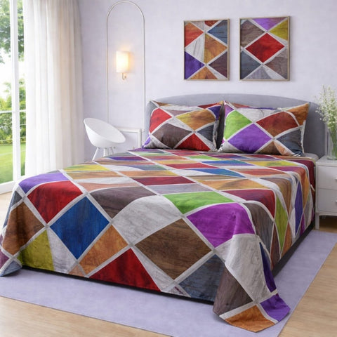 Color Theory Printed Bedsheet Set - The Linen House
