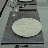 Composed in Light and Texture Table Mat Set - The Linen House