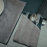 Composed in Light and Texture Table Mat Set - The Linen House