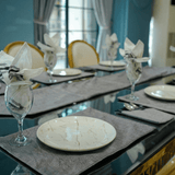 Composed in Light and Texture Table Mat Set - The Linen House