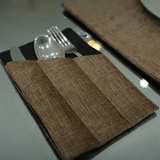 Composed in Light and Texture Table Mat Set - The Linen House